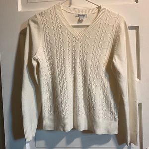offwhite v neck sweater